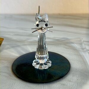 Swarovski crystal cat